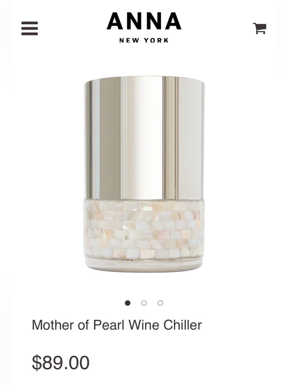 Wine Chiller and Cheese Knives Anna New York